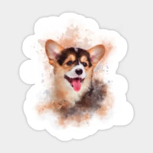 Husky Puppy. Sticker